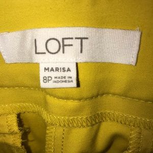 Loft Yellow Crop Pants 8P